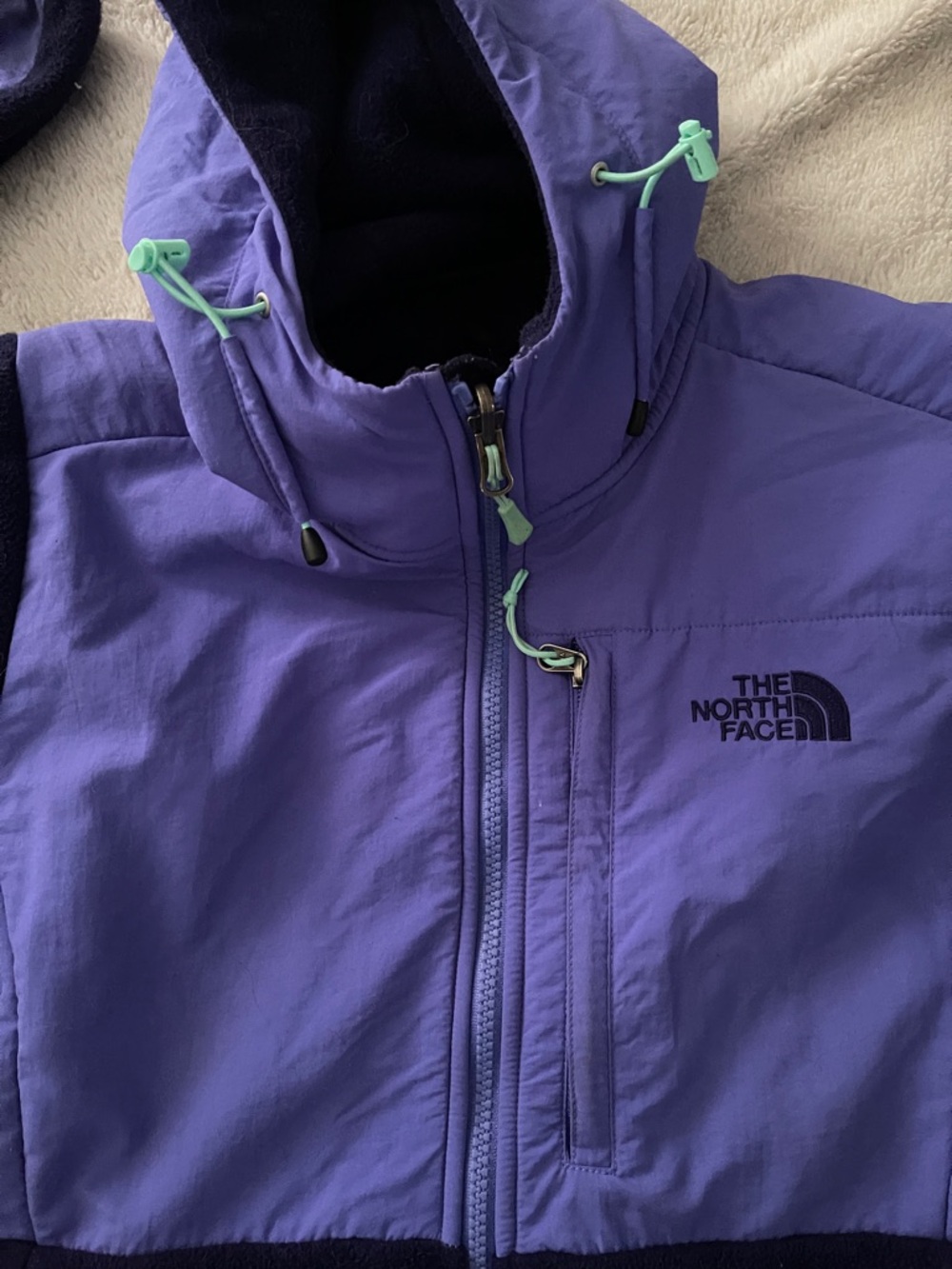 The North Face Purple & Dark Purple Hooded Jacket Women’s M - Picture 3 of 6